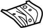 Image of Roof Panel Reinforcement Bracket image for your 2006 TOYOTA PRIUS