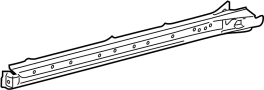 Image of Rocker Panel Reinforcement (Rear) image for your 2006 TOYOTA PRIUS