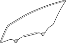 Image of Door Glass (Front) image for your Toyota