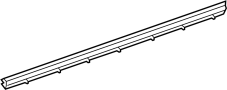 Image of Door Window Belt Weatherstrip (Rear) image for your 2023 Toyota RAV4 PRIME   
