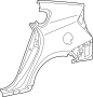 Image of Quarter Panel (Right) image for your 2006 TOYOTA PRIUS