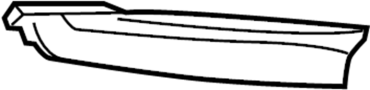 Image of Quarter Panel Gutter image for your 2009 TOYOTA PRIUS
