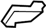 Image of Quarter Panel Gutter Bracket image for your 2009 TOYOTA PRIUS