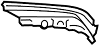 Image of Quarter Panel Reinforcement (Upper) image for your 2009 TOYOTA PRIUS