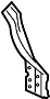 Image of Quarter Panel Reinforcement image for your 2009 TOYOTA PRIUS