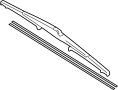 View Back Glass Wiper Blade (Rear) Full-Sized Product Image