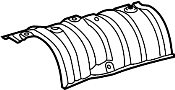 View Floor Pan Heat Shield (Rear) Full-Sized Product Image 1 of 2