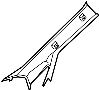 View Body A-Pillar Trim Panel (Front) Full-Sized Product Image 1 of 1