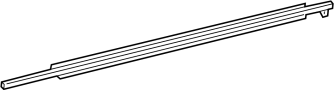 Image of Door Belt Molding (Front) image for your 2009 Toyota Tundra 4.7L V8 A/T 4WD SR5 Crew Cab Pickup Fleetside 