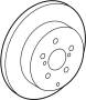 Image of Disc Brake Rotor (Rear) image for your 2016 Toyota 4Runner  Trail Sport Utility 