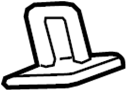 Image of Liftgate Lock Striker Plate (Lower) image for your 2015 Toyota Highlander   