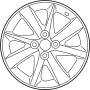 Image of Wheel image for your 2015 Toyota Prius c  Base Hatchback 