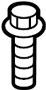 View Rack and Pinion Bolt Full-Sized Product Image
