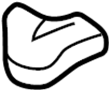 View Cover, Seat Track Brake. Track end Cover.  Full-Sized Product Image 1 of 2
