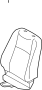 Image of Seat Back Cushion Cover (Front) image for your 2014 Toyota Yaris   