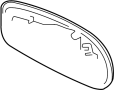 Image of Door Mirror Glass (Right) image for your 2014 TOYOTA Prius C Two Hatchback