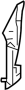 Image of Grille Molding Insulator (Right, Front) image for your 2000 TOYOTA COROLLA