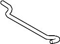 View Hose, Water BY - Passenger.  Full-Sized Product Image 1 of 2