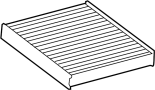 View CABIN AIR FILTER (W/O CHARCOAL) Full-Sized Product Image
