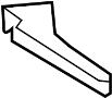 View Fender Liner Extension (Front) Full-Sized Product Image 1 of 2