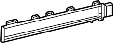 Image of Drive Motor Battery Compartment Cooling Fan Duct image for your 2000 Toyota Avalon   