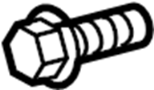 View Bolt. Crankshaft. Pulley. Engine. Harmonic Balancer. Windshield Washer.  Full-Sized Product Image