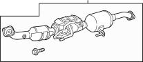 Image of Catalytic Converter (Front) image for your 2016 Toyota Tundra   