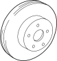View Disc Brake Rotor (Front) Full-Sized Product Image
