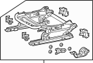 Image of Seat Track (Front) image for your 2023 Toyota Tacoma   