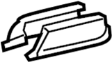Image of Seat Track Cover (Rear) image for your 2003 TOYOTA CAMRY
