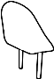 Image of Headrest (Front) image for your 2022 TOYOTA PRIUS