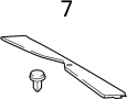 Image of Roof Molding Bolt (Rear) image for your 2020 TOYOTA Prius Prime