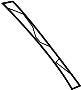 Image of Door Reveal Molding (Rear) image for your 2023 Toyota Venza   