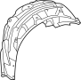 Image of Quarter Panel Splash Shield (Rear) image for your 2009 Toyota Tundra 4.0L V6 A/T 4WD SR5 Crew Cab Pickup Fleetside 