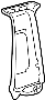 Image of Door Pillar Post Trim Set (Upper) image for your 2021 Toyota Prius  Base Hatchback 