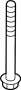 View Suspension Crossmember Bolt Full-Sized Product Image