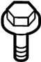View Bolt. Fender. (Upper) Full-Sized Product Image 1 of 10