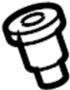 Image of Grommet, Seat Back. Lock knob Grommet. (Rear). Included with: Seat Back. image for your 2015 TOYOTA YARIS