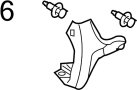 View Clip. Molding. Rocker. (Front, Rear, Lower) Full-Sized Product Image