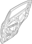 Image of Door Shell (Rear) image for your 2021 Toyota Camry  Hybrid XLE Sedan 