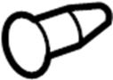 Image of Door Seal Clip (Front, Lower) image for your 2012 Toyota 4Runner   