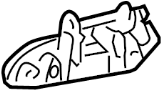 Image of HANDLE ASSY, REAR DOOR OUTSIDE, RH. WHITE,068 image
