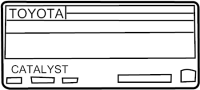 Image of Emission Label image for your 2008 Toyota Camry  SE SEDAN 