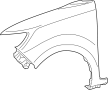 Image of FENDER SUB-ASSY, FRONT LH image for your TOYOTA GR Corolla