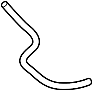 Image of Hose, Water BY - Passenger. image for your 2010 Toyota Corolla  Base Sedan 