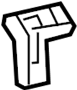 View Bracket. Console. Mount. (Front, Upper, Lower) Full-Sized Product Image