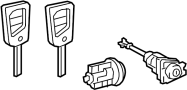 Image of Door Lock Cylinder image for your 2010 Toyota Yaris   