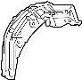Image of Quarter Panel Splash Shield (Rear) image for your 2009 Toyota Tundra 5.7L i-Force V8 FLEX A/T RWD SR5 Crew Cab Pickup Fleetside 