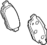 View Disc Brake Pad Set (Rear) Full-Sized Product Image