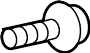 View Screw. Bolt. Sensor. Distance. (Lower) Full-Sized Product Image